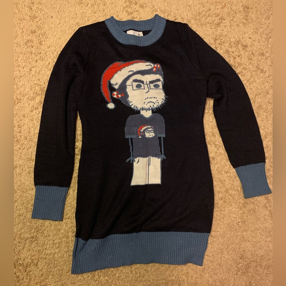 Rooster Teeth Sweater Dress by Tipsy Elves 
Barely Worn Like New